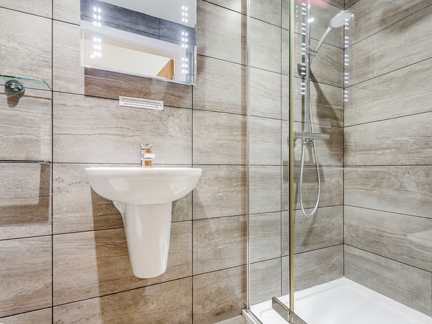 Bathroom | Llofft Storws - Plas Marian Holiday Cottages, Trefdraeth, near Bordorgan