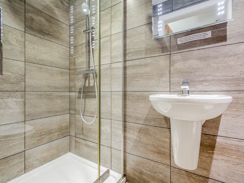 Bathroom | Llofft Storws - Plas Marian Holiday Cottages, Trefdraeth, near Bordorgan