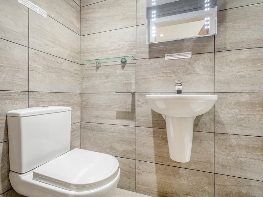 Bathroom | Llofft Storws - Plas Marian Holiday Cottages, Trefdraeth, near Bordorgan