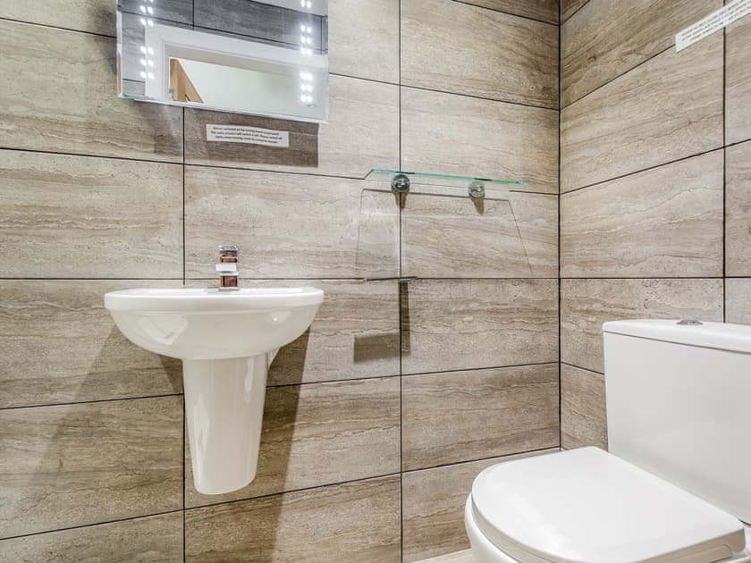 Bathroom | Llofft Storws - Plas Marian Holiday Cottages, Trefdraeth, near Bordorgan
