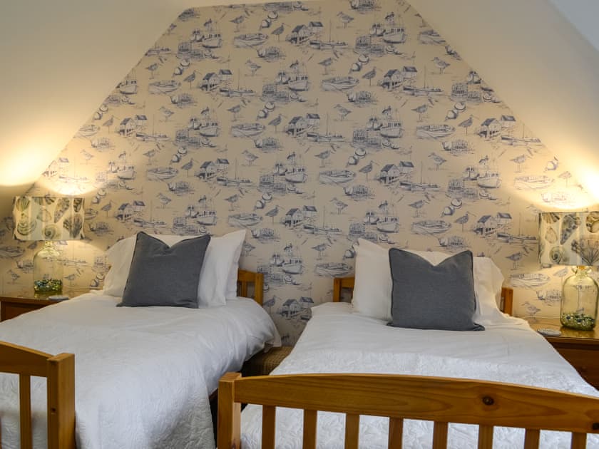 Twin bedroom | Clachries Cottage, Sandyhills