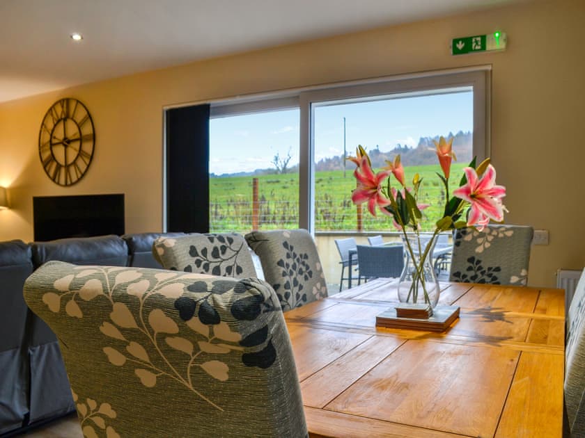 Dining Area | Woodlane - Cairnyard Holiday Lodges, Beeswing, near Dumfries