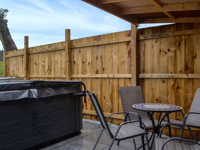 Outdoor area | Woodlane - Cairnyard Holiday Lodges, Beeswing, near Dumfries