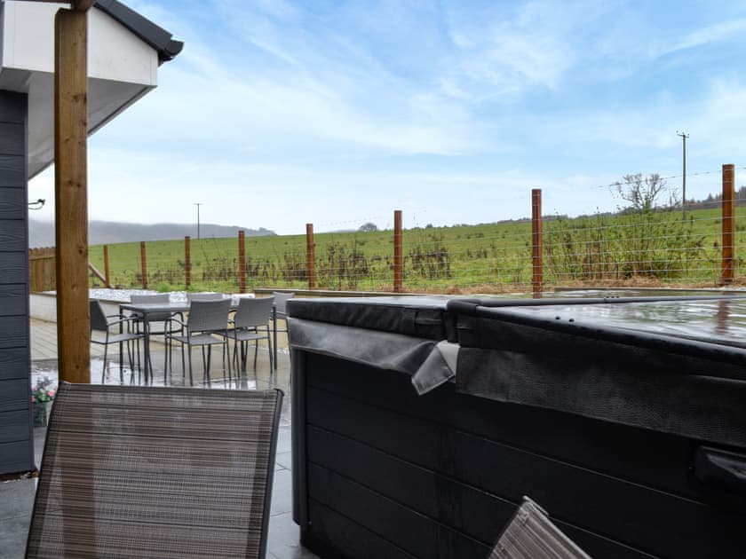 Outdoor area | Woodlane - Cairnyard Holiday Lodges, Beeswing, near Dumfries