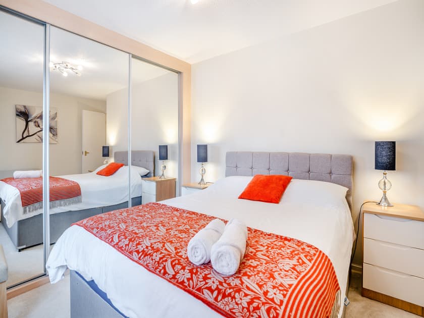 Double bedroom | Marina View Apartment, Swansea Marina