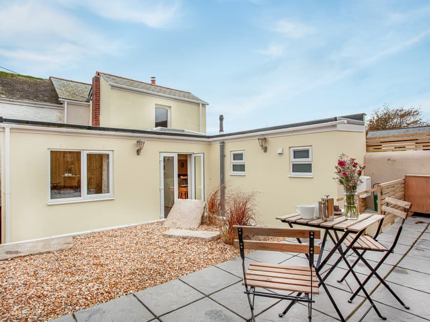Patio | Trelawney Cottage, St Austell