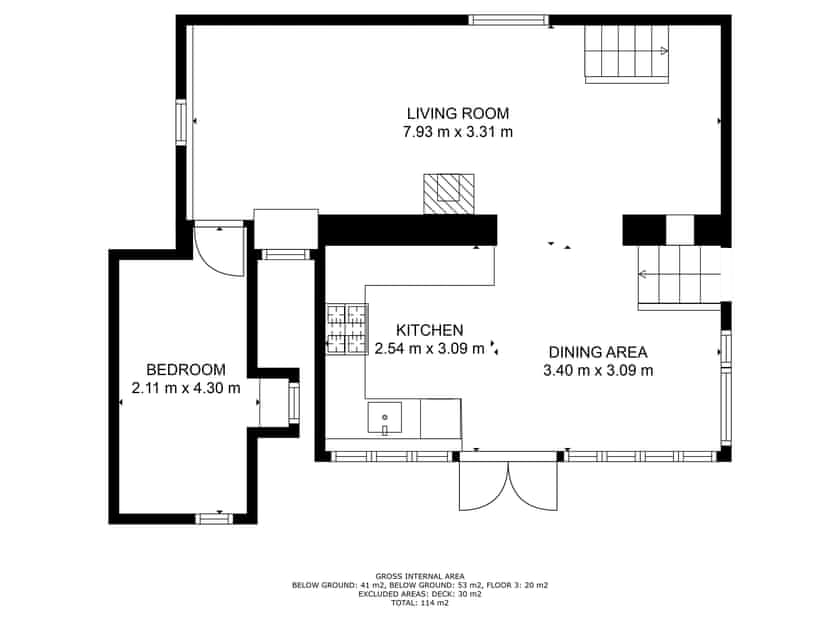 Floor plan | Willow Cottage, St Just