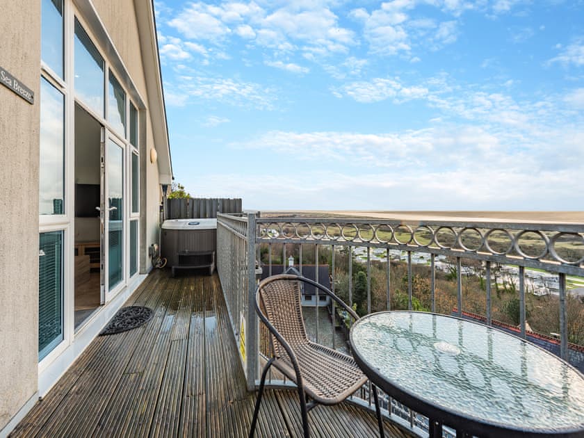 Balcony | Sea Breeze - Pendine Apartments, Pendine, near Amroth