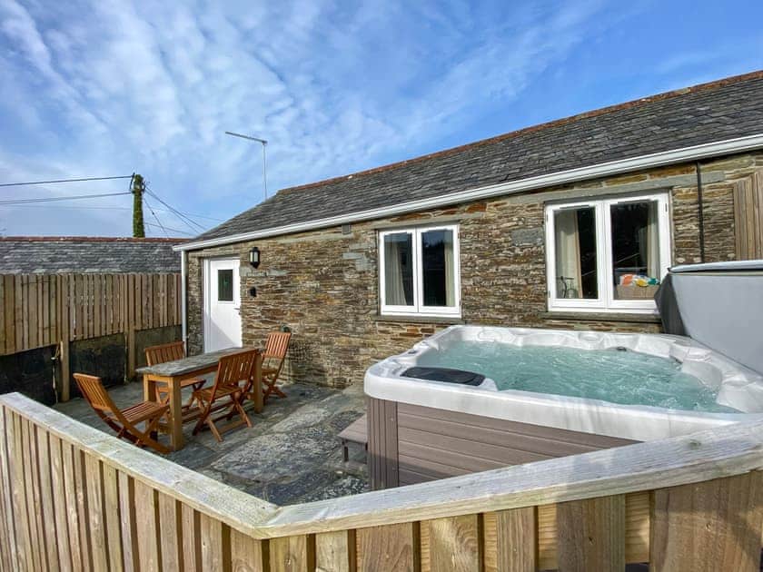 Hot tub | Swallows - Treligga Farm Cottages, Treligga, near Port Isaac