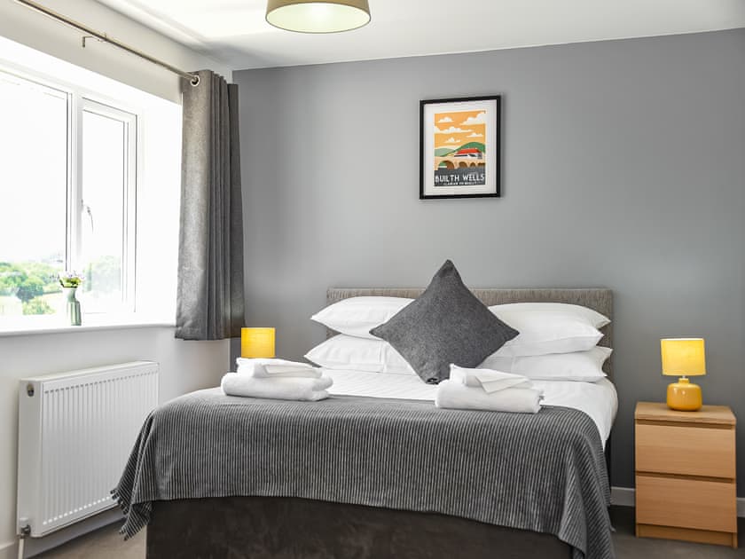 Comfortable double bedroom | Maen Llwyd, Llanyre, near Llandrindod Wells