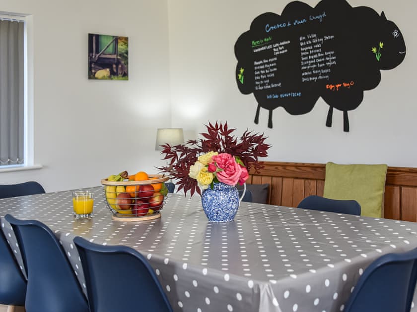 Spacious dining area | Maen Llwyd, Llanyre, near Llandrindod Wells