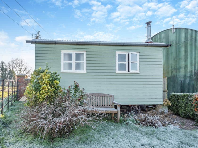 Exterior | Shepherds Hut - Morrells Wood Farm, Leighton, near Shrewsbury