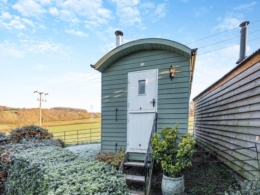 Exterior | Shepherds Hut - Morrells Wood Farm, Leighton, near Shrewsbury