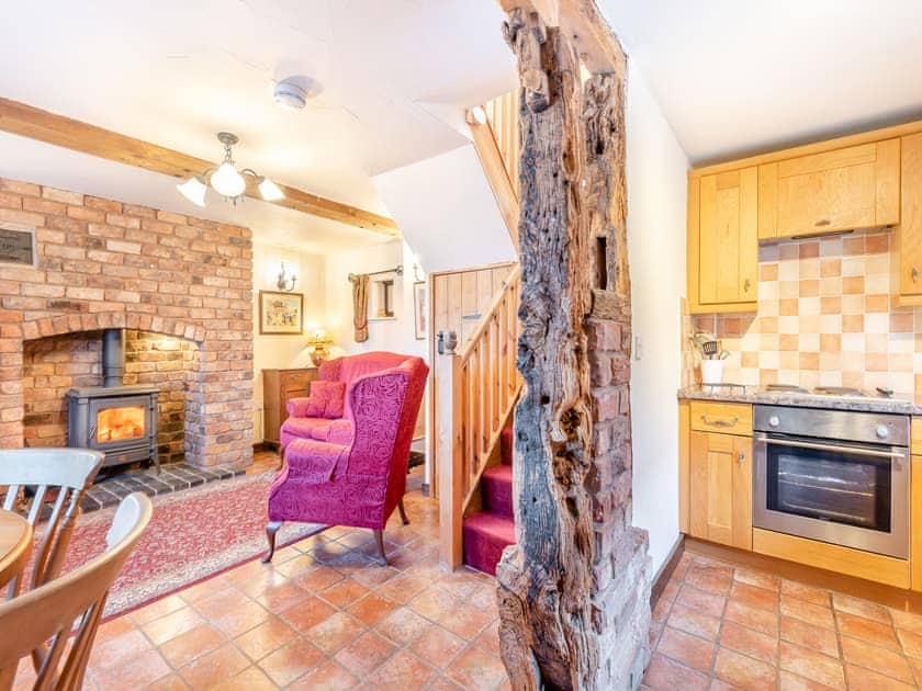 Living room/dining room | The Corn House - Morrells Wood Farm, Leighton, near Shrewsbury