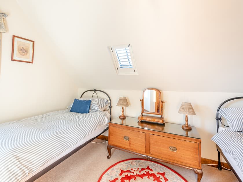 Twin bedroom | The Corn House - Morrells Wood Farm, Leighton, near Shrewsbury