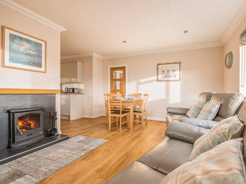 Spacious living and dining area | Braemorlich - Glenkindie Estate Holiday Cottages, Glenkindie, near Alford