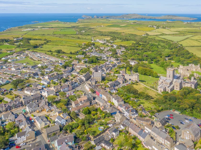 Ariel view of St Davids | 3 Augusta Way, St Davids