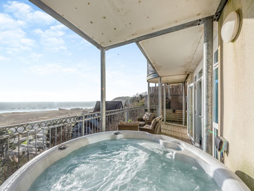 Hot tub | The Haven - Pendine Apartments, Pendine, near Amroth