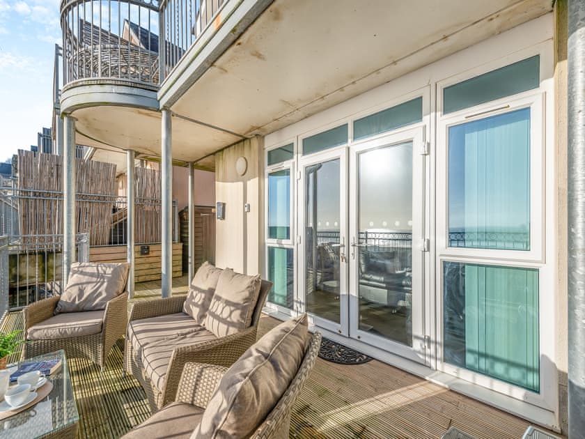 Outdoor area | The Haven - Pendine Apartments, Pendine, near Amroth