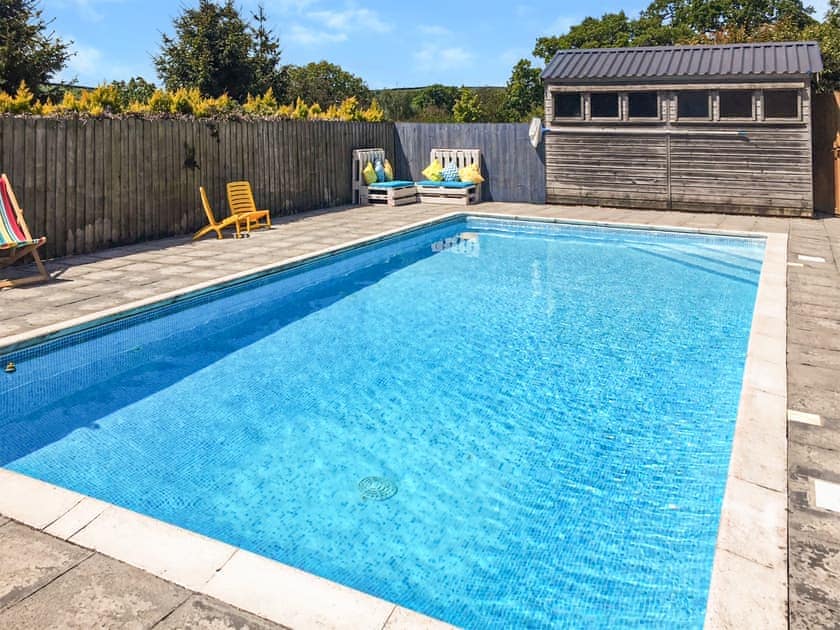 Swimming pool | The Threshing Barn - Middle Corscombe, Sampford Courtenay, Okehampton
