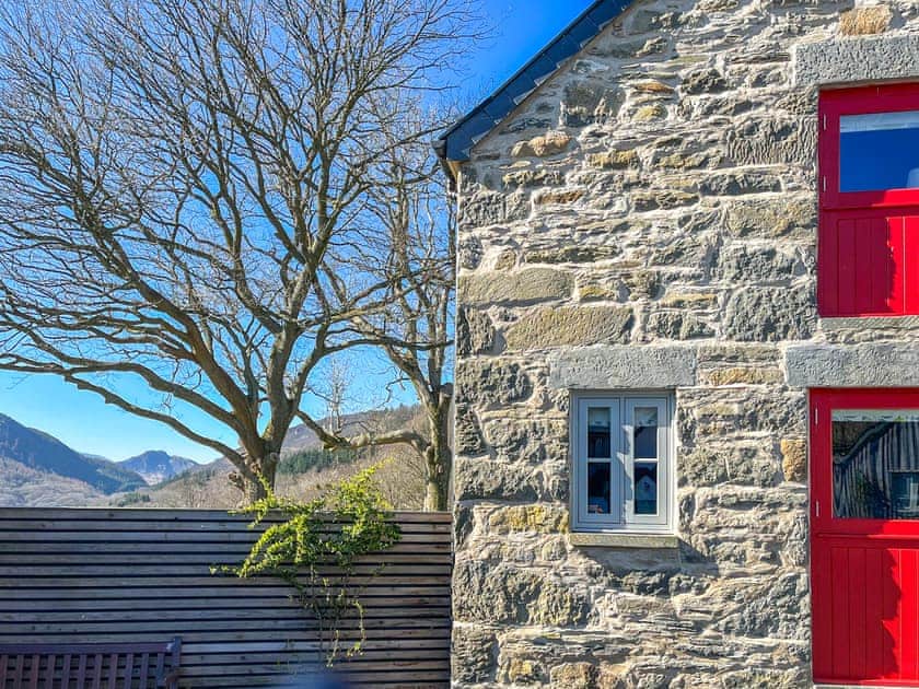 Outdoor area | The Barn at Gelli Newydd - Gelli Newydd Farm Cottages, Llanrwst