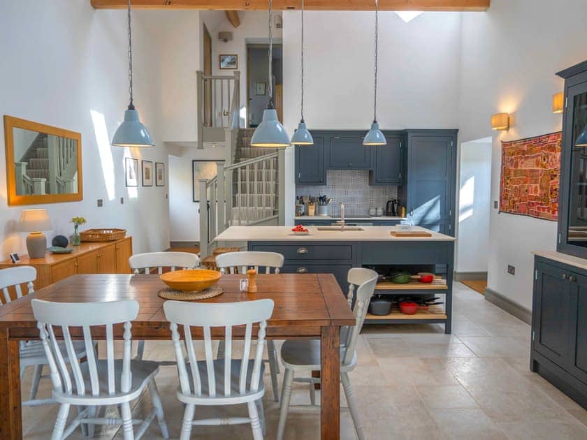 Kitchen/diner | The Barn at Gelli Newydd - Gelli Newydd Farm Cottages, Llanrwst