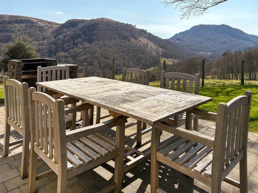 Outdoor area | The Barn at Gelli Newydd - Gelli Newydd Farm Cottages, Llanrwst