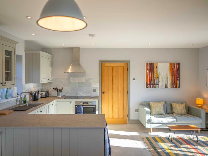 Open plan living space | The Farmhouse at Gelli Newydd - Gelli Newydd Farm Cottages, Llanrwst