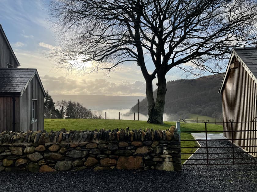 Outdoor area | The Farmhouse at Gelli Newydd - Gelli Newydd Farm Cottages, Llanrwst