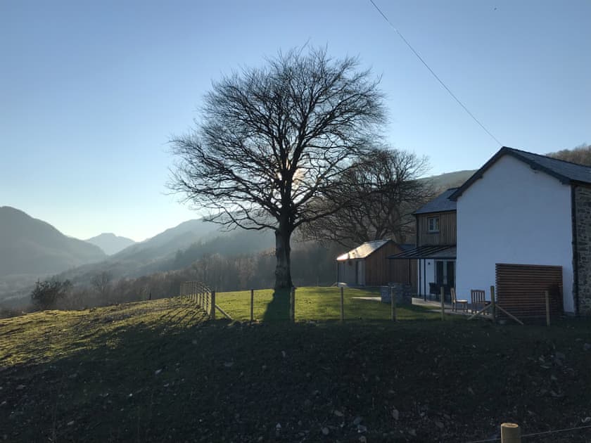 Outdoor area | The Farmhouse at Gelli Newydd - Gelli Newydd Farm Cottages, Llanrwst