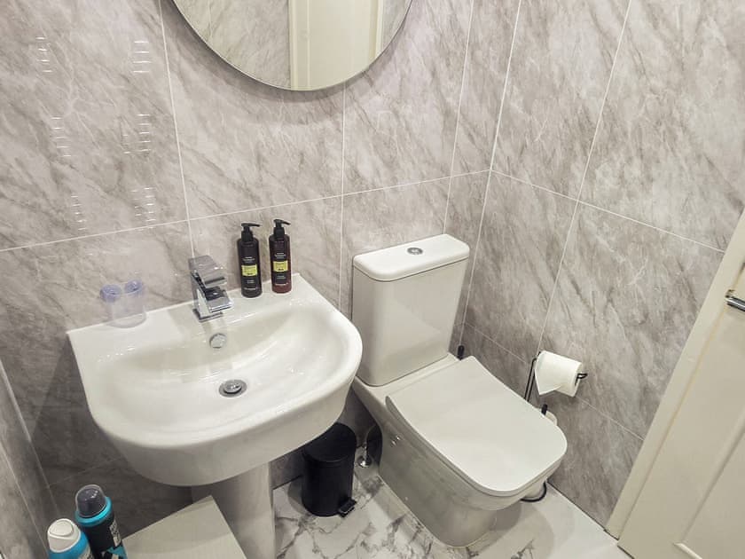 newly installed bathroom with walk in shower | The Hideaway, Southport