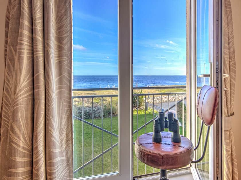 View from living area | No.10 The Links Apartments, Brora