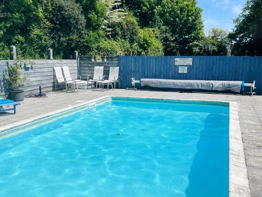 Swimming pool | The Farm House - Middle Corscombe, Sampford Courtenay, Okehampton
