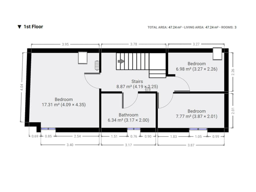 Floor plan | Coach House - Sleekstone Holiday Barns, Honeyborough