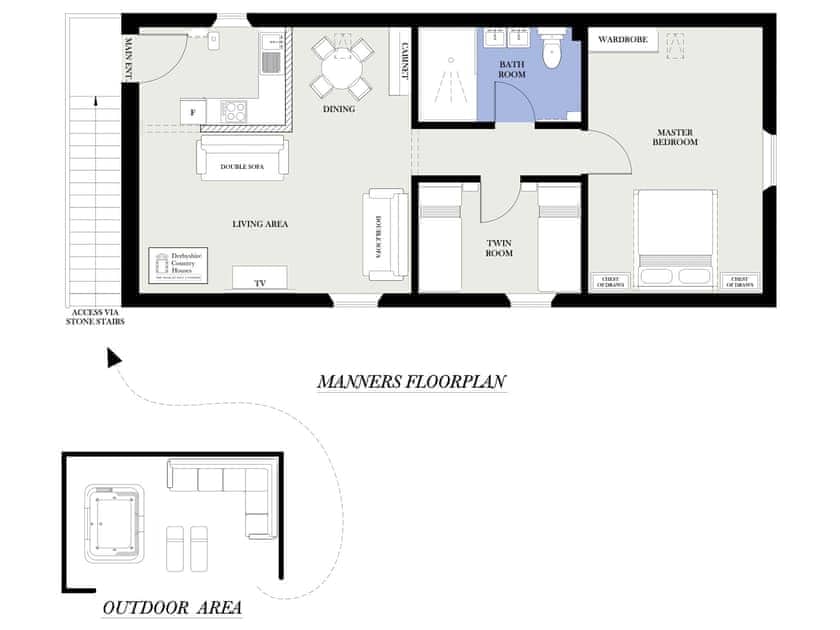 Floor plan | Manners - Harthill Hall, Alport, near Bakewell