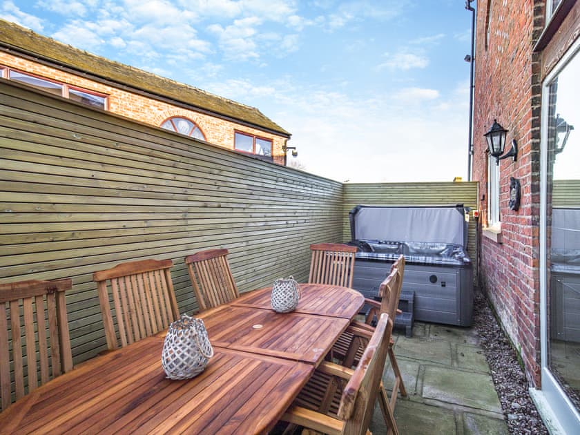 Outdoor area | Eaton Barn - Cheshire Barns, Antrobus, near Northwich