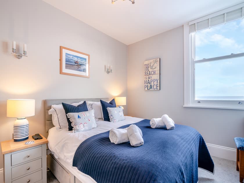 Double bedroom | The Landings Apartment 6, Filey