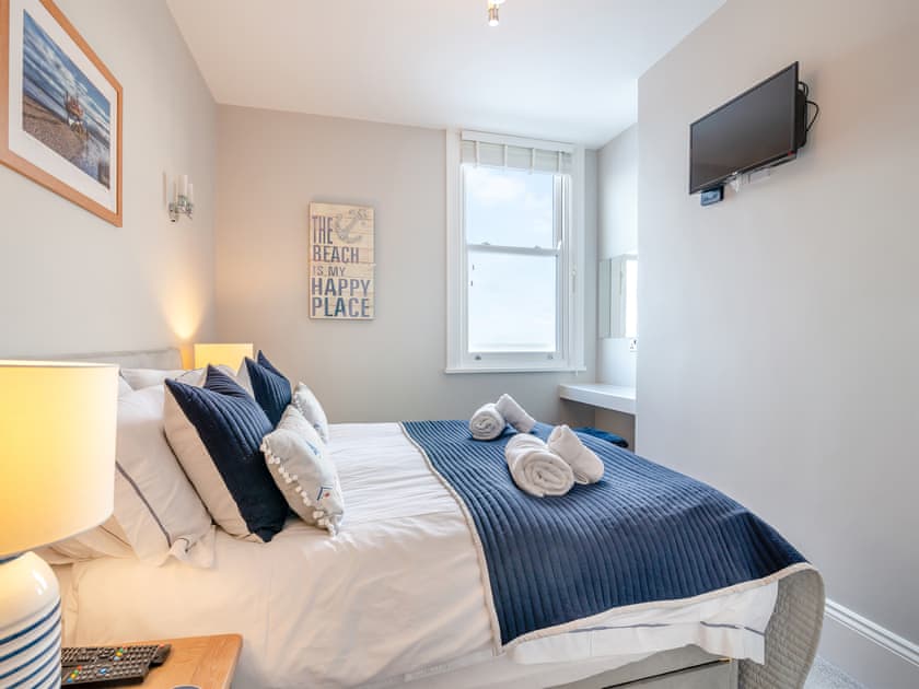 Double bedroom | The Landings Apartment 6, Filey