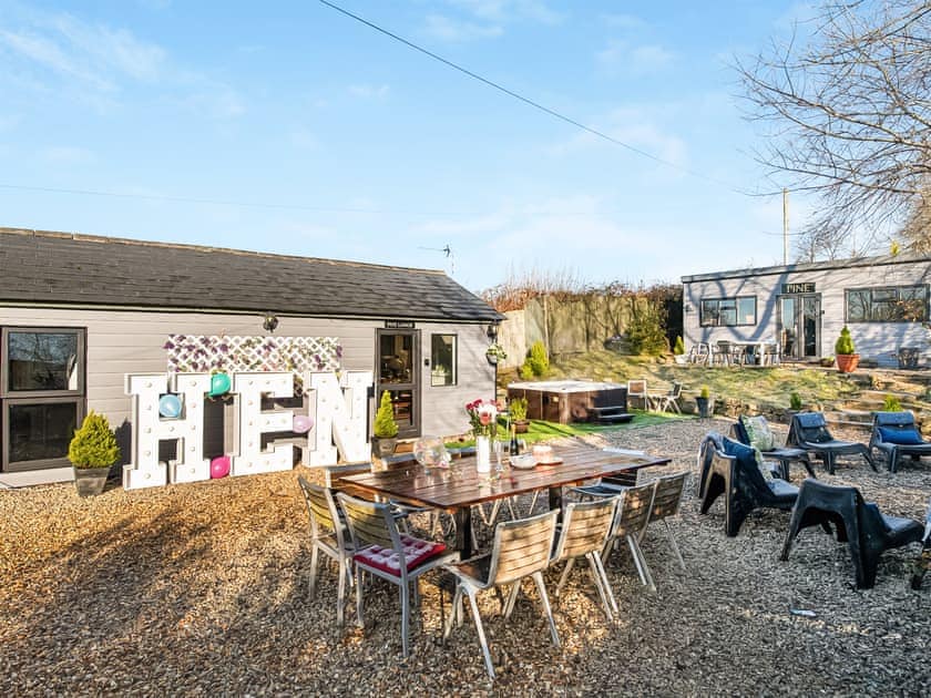 Outdoor area | The Pines - Wick Properties, Wick