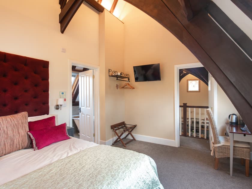Double bedroom | The Old School House 1 - The Old School House Accommodation, Burwarton, near Bridgnorth 