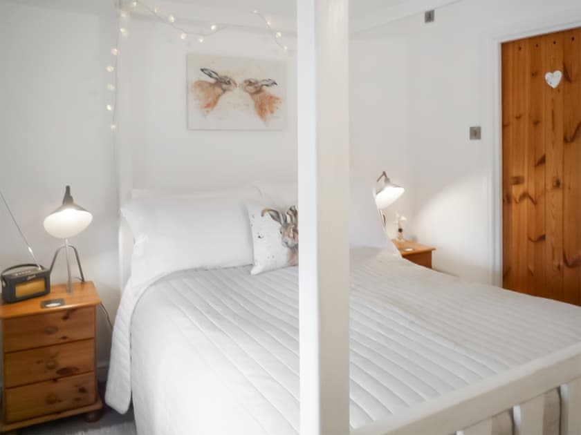 Four Poster bedroom | Riston Barn, Stainforth near Settle