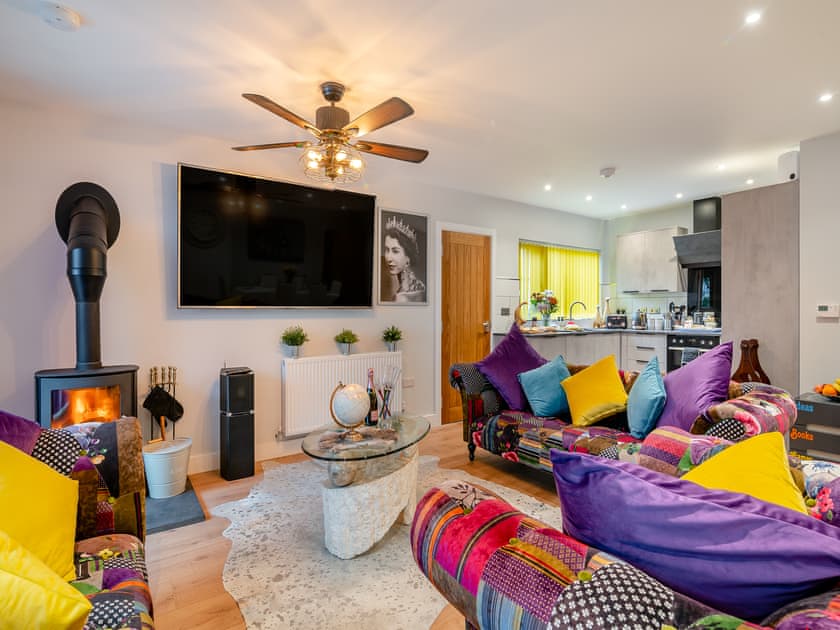 Open plan living space | Merriman Lodge, Glastonbury
