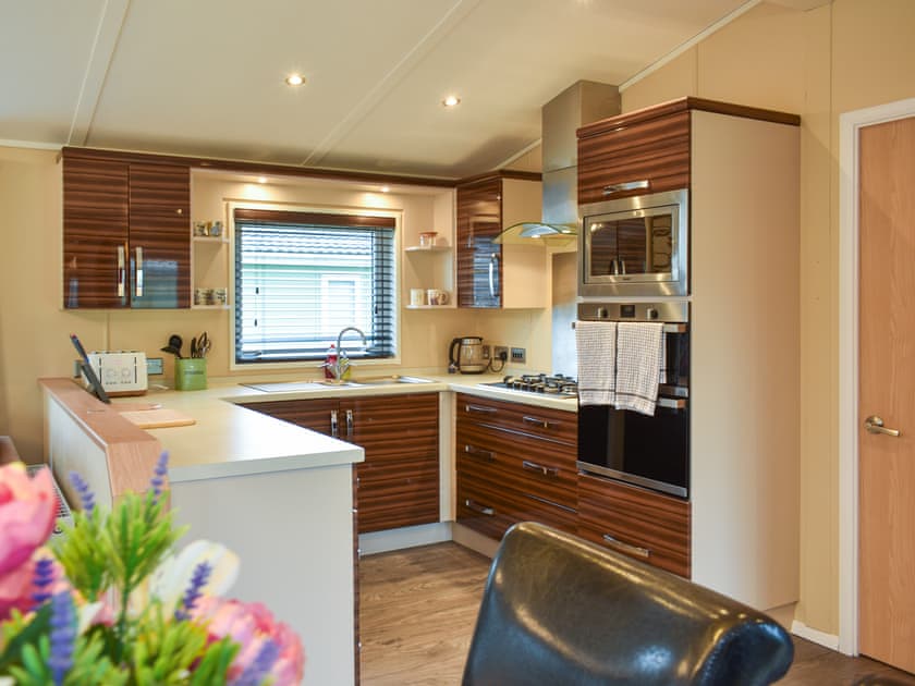 Kitchen | Bears Lodge - Meadow Retreat Lodge Park, Moota, near Cockermouth