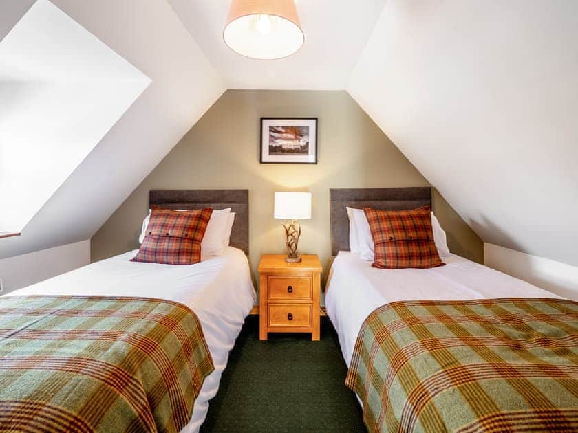 Twin bedroom | The Old Library, Brora