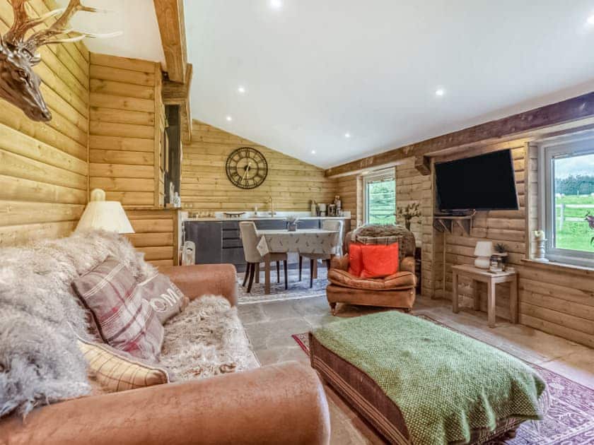 Living area | Dai Boy Cabin - Llwynhelig Holidays, Llwynhelig