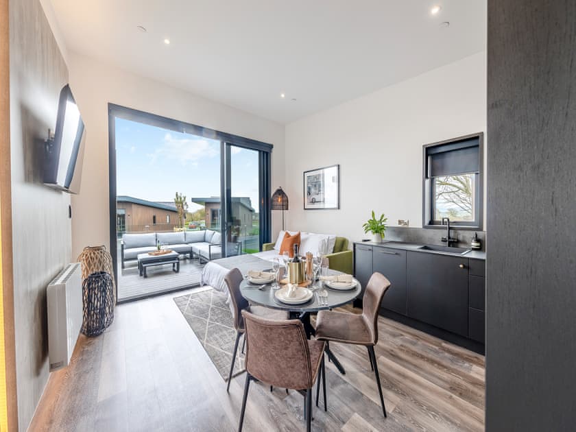 Open plan living space | Lodge Two - Ty Llwyd, Llangefni