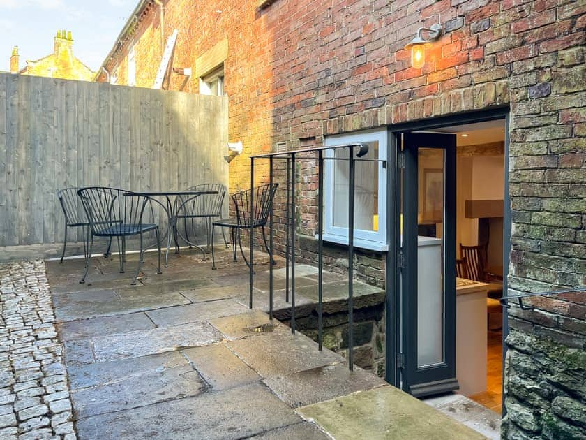 Sitting-out-area | Coldwell Street Cottage, Wirksworth