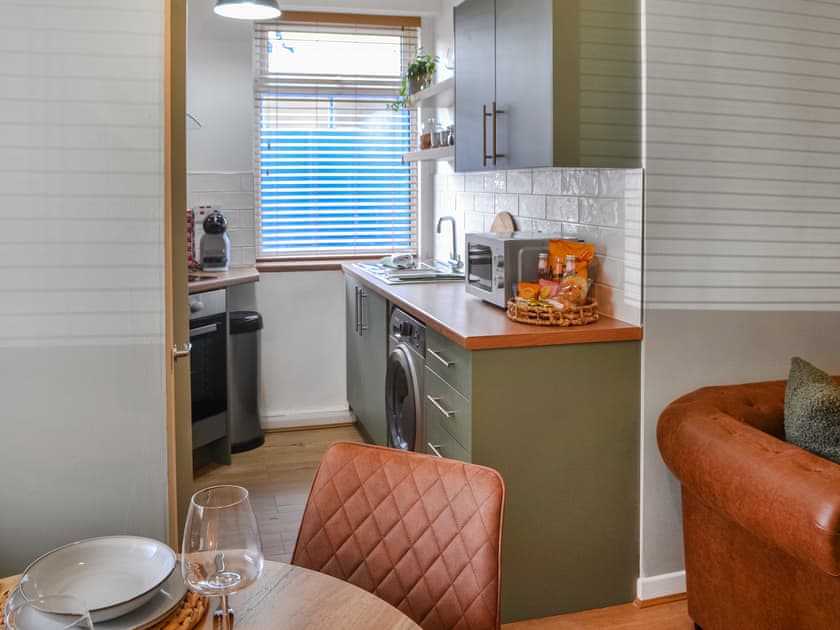 Kitchen area | Hogarth Apartment by the Sea - Hogarth by the Sea Apartments, Newbiggin-by-the-Sea