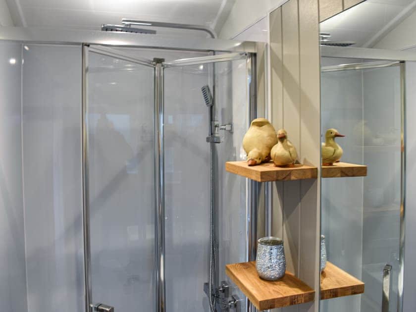 Shower room | Greengill Farm Shepherds Hut - Greengill, Greengill, near Cockermouth