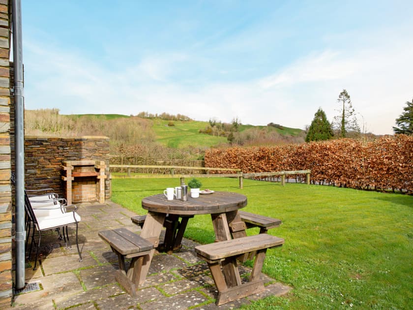 Outdoor area | Golf Club Lodges- Curlew - Golf Club Lodges, Blackawton, near Totnes